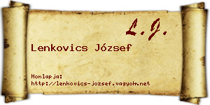 Lenkovics József névjegykártya